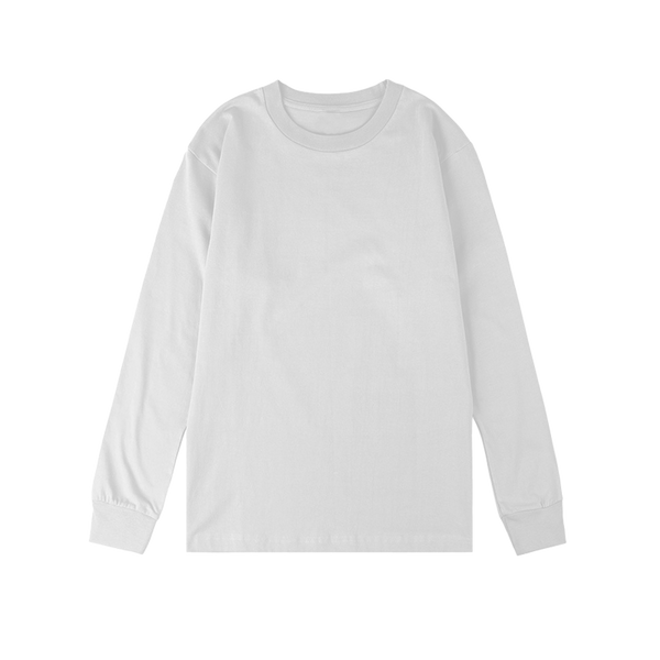 LS001 Softhand Cuffed Longsleeve Tee White front