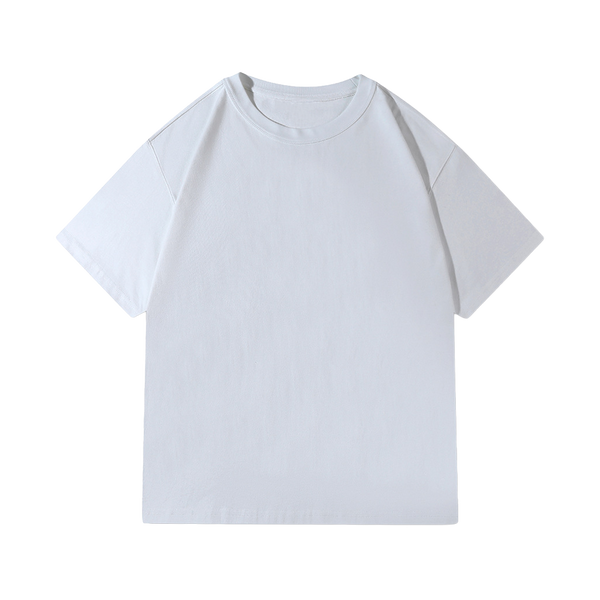SS002 HeavyMax Oversized Tee White front